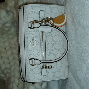 Cream Coach Rowan Satchel